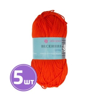 Пряжа Пехорка Весенняя (250), рябина, 5 шт. по 100 г Пряжа Пехорка Весенняя (250), рябина, 5 шт. по 100 г