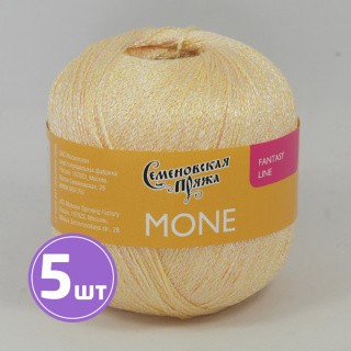 Пряжа Семеновская Mone (19566), светлая дыня+В, 5 шт. по 100 г Пряжа Семеновская Mone (19566), светлая дыня+В, 5 шт. по 100 г