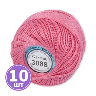 Пряжа Gamma Ирис (3088), розовый, 10 шт. по 10 г