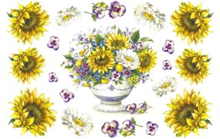 Бумага рисовая «Дивный сад», 32х22 см Бумага рисовая «Дивный сад», 32х22 см