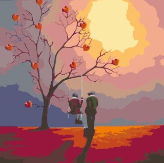 Картина по номерам «Свидание на закате» Картина по номерам «Свидание на закате»