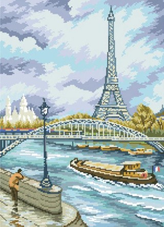 Алмазная вышивка «Набережная Сены» Алмазная вышивка «Набережная Сены»