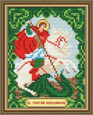 Алмазная вышивка «Георгий Победоносец» Алмазная вышивка «Георгий Победоносец»