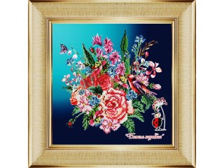 Рисунок на ткани «Весенний букет» Рисунок на ткани «Весенний букет»