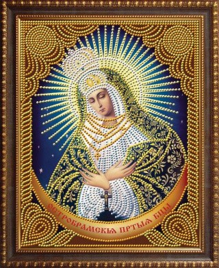 Алмазная вышивка «Икона Остробрамская Богородица»