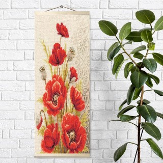 Алмазная вышивка «Панно. Горный мак» Алмазная вышивка «Панно. Горный мак»