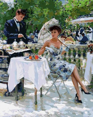 Картина по номерам «На летней веранде» Картина по номерам «На летней веранде»