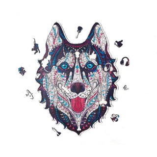 Деревянные пазлы Артвентура «Хаски» Деревянные пазлы Артвентура «Хаски»