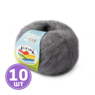 Пряжа Alpina LUCKY MOHAIR (07), светло-серый, 10 шт. по 50 г