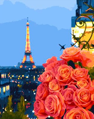 Картина по номерам «Снова в Париже»