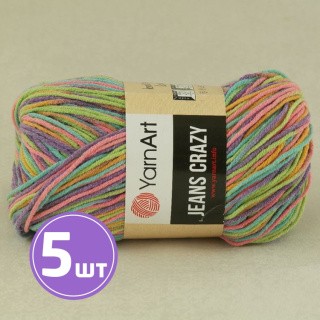 Пряжа YarnArt Jeans Crazy (8215), мультиколор, 5 шт. по 50 г Пряжа YarnArt Jeans Crazy (8215), мультиколор, 5 шт. по 50 г