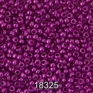 Бисер Чехия круглый 6 10/0, 2,3 мм, 500 г, цвет: 18325 лиловый металлик