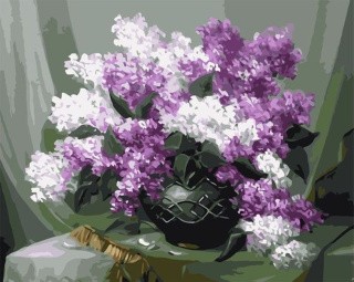 Картина по номерам «Пушистая сирень» Картина по номерам «Пушистая сирень»