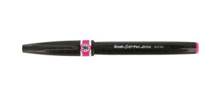 Браш пен Brush Sign Pen Artist, ultra-fine, 0,5 - 5 мм, цвет: розовый, Pentel
