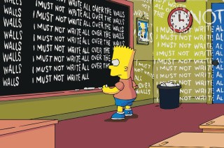 Картина по номерам «Simpsons Симпсоны: Барт пишет на доске»