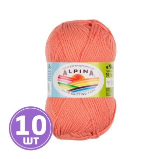 Пряжа Alpina NANA (11), коралловый, 10 шт. по 50 г Пряжа Alpina NANA (11), коралловый, 10 шт. по 50 г