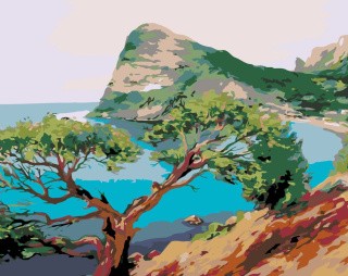 Картина по номерам «Скалистый берег»