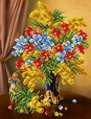 Рисунок на ткани «Весеннее цветение»