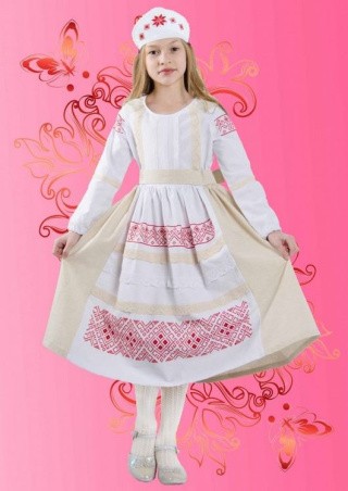 Набор заготовка для вышивания детского платья «Берегиня» 134-146 р-р