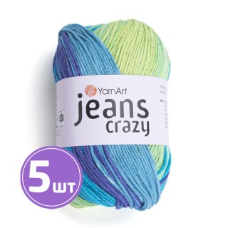 Пряжа YarnArt Jeans Crazy (Джинс Крейзи) (8218), мультиколор, 5 шт. по 50 г Пряжа YarnArt Jeans Crazy (Джинс Крейзи) (8218), мультиколор, 5 шт. по 50 г