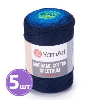 Пряжа YarnArt Macrame cotton spectrum (1323), мультиколор, 5 шт. по 250 г Пряжа YarnArt Macrame cotton spectrum (1323), мультиколор, 5 шт. по 250 г