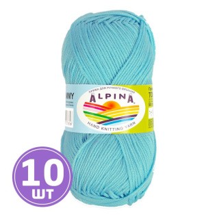 Пряжа Alpina TOMMY (029), светло-бирюзовый, 10 шт. по 50 г