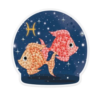 Алмазная вышивка «Знаки зодиака. Рыбы»