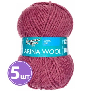 Пряжа Семеновская Arina W (51), брусничный, 5 шт. по 100 г Пряжа Семеновская Arina W (51), брусничный, 5 шт. по 100 г