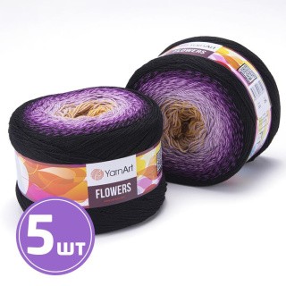 Пряжа YarnArt Flowers (303), мультиколор, 5 шт. по 200 г Пряжа YarnArt Flowers (303), мультиколор, 5 шт. по 200 г