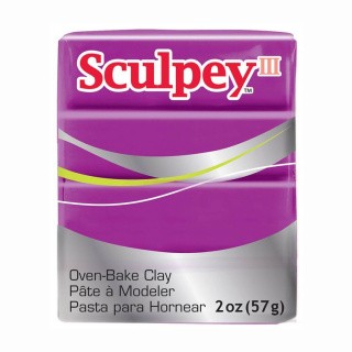 Полимерная глина Sculpey III, цвет: 515 фиолетовый, 42 г