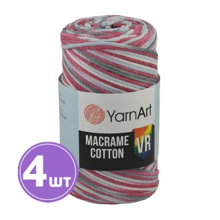 Пряжа YarnArt Macrame Cotton VR (Макраме Коттон ВР) (917), мультиколор, 4 шт. по 250 г Пряжа YarnArt Macrame Cotton VR (Макраме Коттон ВР) (917), мультиколор, 4 шт. по 250 г