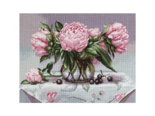 Набор для вышивания «Ваза с пионами» Набор для вышивания «Ваза с пионами»