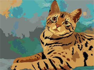 Картина по номерам «Бенгальская кошка» Картина по номерам «Бенгальская кошка»