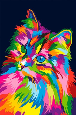 Картина по номерам «Глазами кошки»