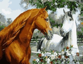 Картина по номерам «Встреча» Картина по номерам «Встреча»