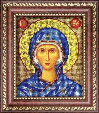 Рама для икон из ювелирного бисера, с оргстеклом, 11,8x14,2 см