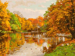 Картина по номерам «Дивная пора» Картина по номерам «Дивная пора»