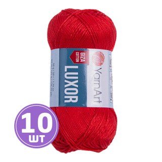 Пряжа YarnArt Luxor (Луксор гиза коттон) (1222), кармин, 10 шт. по 50 г Пряжа YarnArt Luxor (Луксор гиза коттон) (1222), кармин, 10 шт. по 50 г
