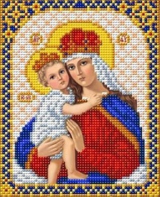 Рисунок на ткани «Дева Мария с младенцем Иисусом»