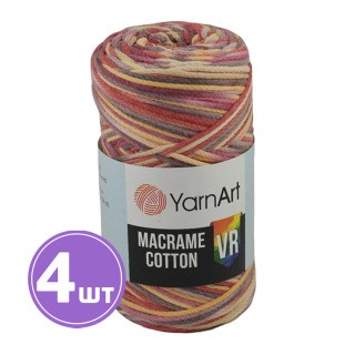 Пряжа YarnArt Macrame Cotton VR (Макраме Коттон ВР) (923), мультиколор, 4 шт. по 250 г Пряжа YarnArt Macrame Cotton VR (Макраме Коттон ВР) (923), мультиколор, 4 шт. по 250 г