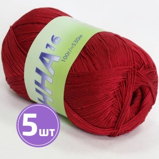 Пряжа SEAM АННА 16 (312), красный, 5 шт. по 100 г Пряжа SEAM АННА 16 (312), красный, 5 шт. по 100 г