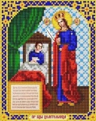 Рисунок на ткани «Богородица Целительница»