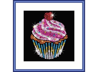 Мозаика из пайеток «Пирожное»