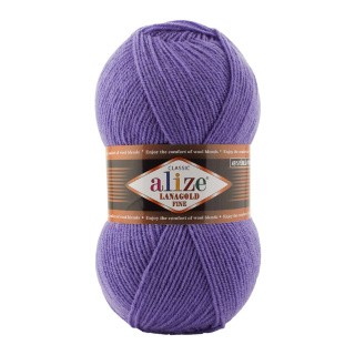 Пряжа ALIZE LanaGold Fine (Ализе Лана голд файн) (851), лаванда, 5 шт. по 100 г Пряжа ALIZE LanaGold Fine (Ализе Лана голд файн) (851), лаванда, 5 шт. по 100 г
