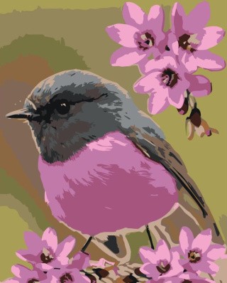 Картина по номерам «Птичка» Картина по номерам «Птичка»