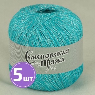 Пряжа Семеновская пряжа Mone (34153), бирюзово-голубой+В_х1, 5 шт. по 100 г Пряжа Семеновская пряжа Mone (34153), бирюзово-голубой+В_х1, 5 шт. по 100 г