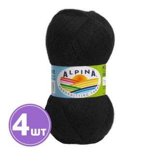 Пряжа Alpina KLEMENT (02), черный, 4 шт. по 50 г Пряжа Alpina KLEMENT (02), черный, 4 шт. по 50 г