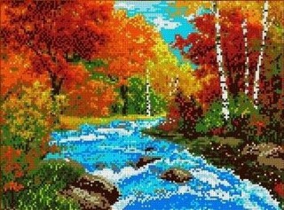 Рисунок на ткани «Осень»