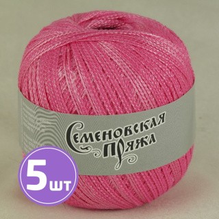 Пряжа Семеновская Test 86 (6716), флокс-розовый, 5 шт. по 100 г