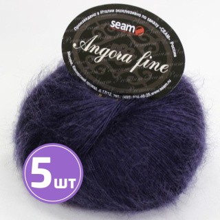 Пряжа SEAM Angora fine (193617), чернила, 5 шт. по 50 г Пряжа SEAM Angora fine (193617), чернила, 5 шт. по 50 г